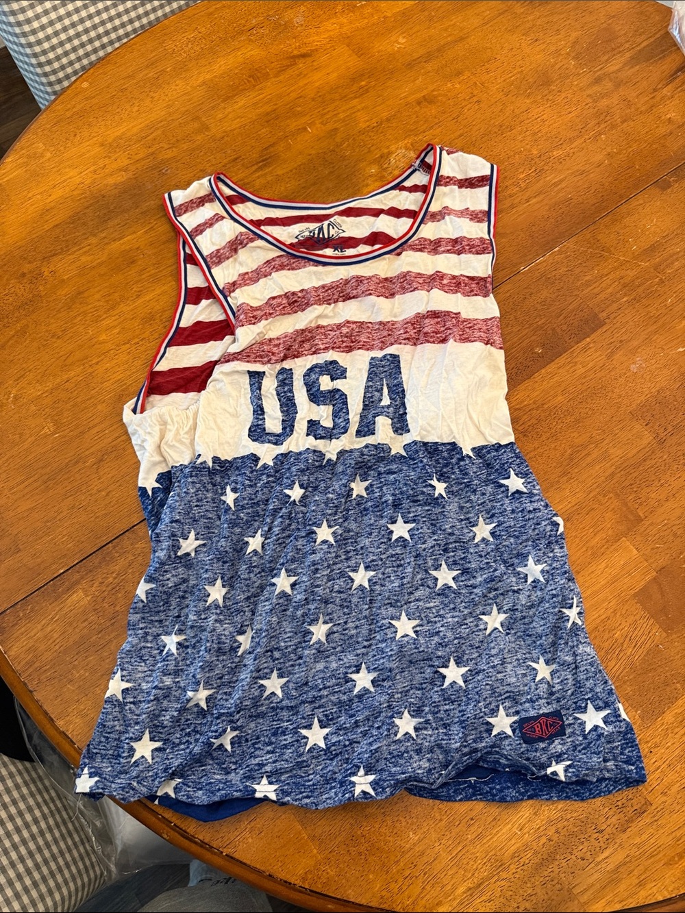 Active USA Kids Tank Top - Red, White & Blue Stars